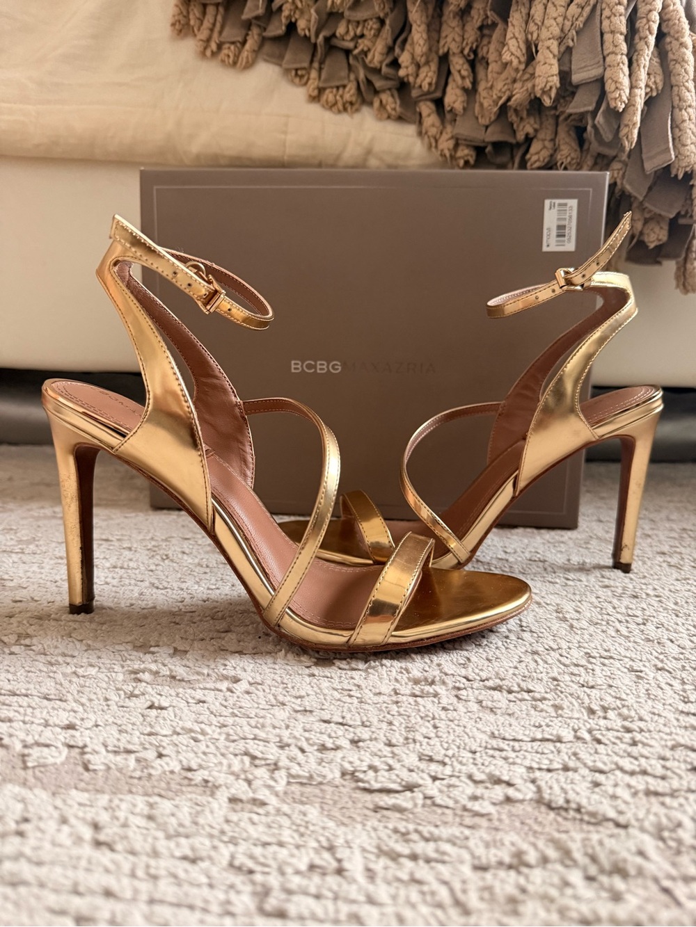 BCBG Metallic Gold Heel
